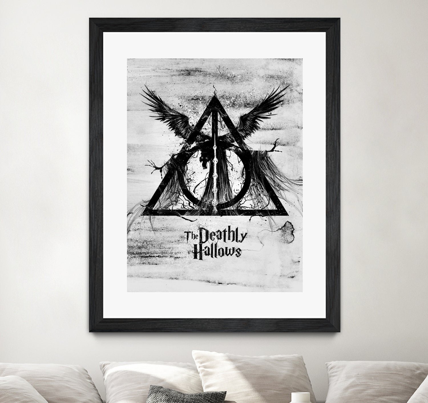 The Deathly Hallows by Nikita Abakumov on GIANT ART - gray digital painting