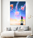 Jelly Clouds Assemblage by Aesthetic Vaporwave on GIANT ART - blue photo illustration