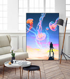 Jelly Clouds Assemblage by Aesthetic Vaporwave on GIANT ART - blue photo illustration