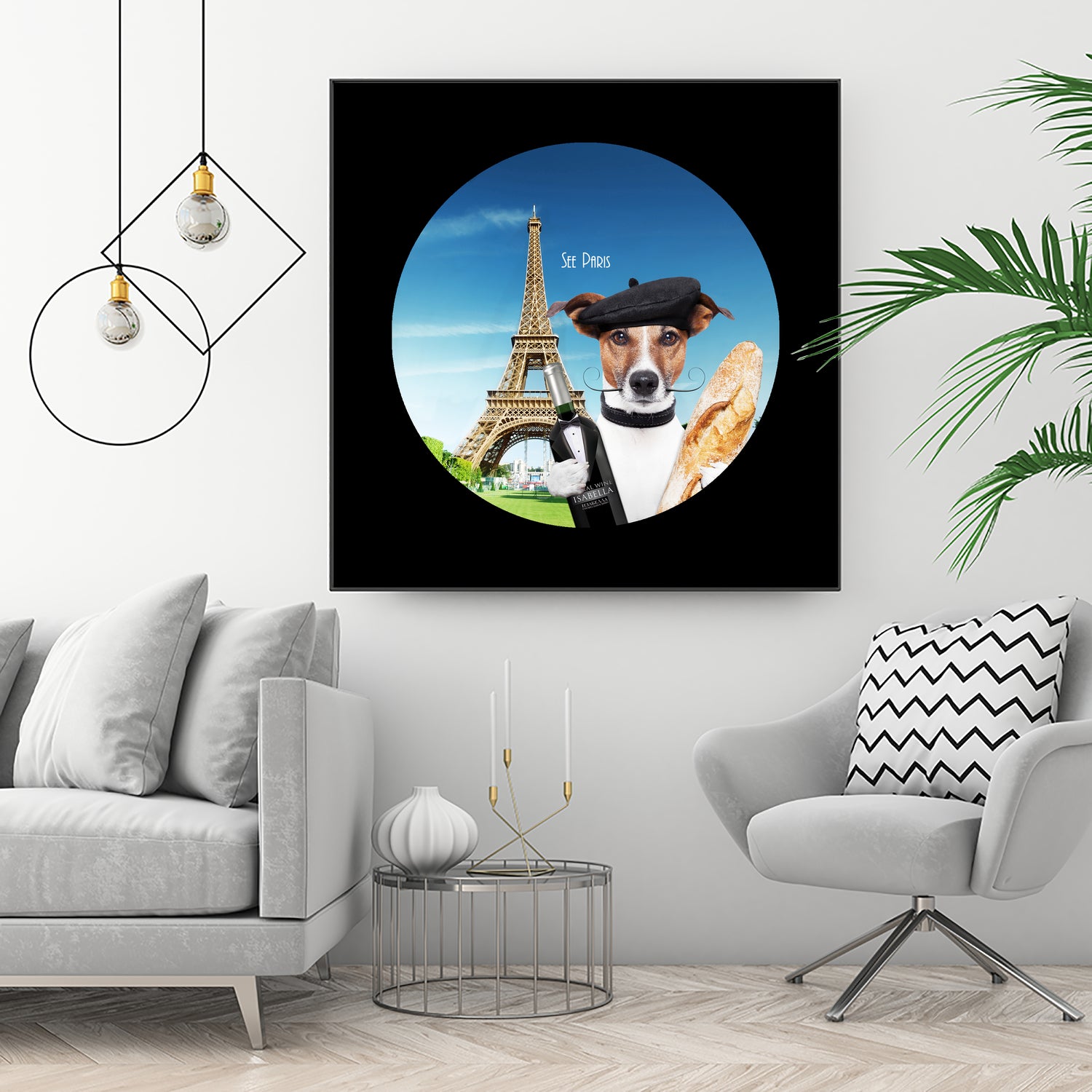 See Paris by Karine Osipyan on GIANT ART - blue photo illustration