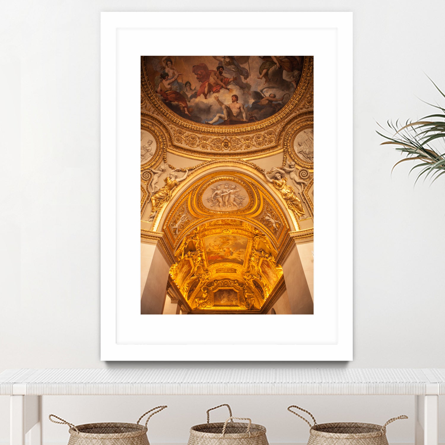 Louvre indoor. by Art Kireev on GIANT ART - yellow digital drawing