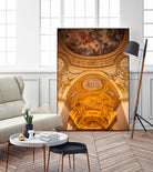 Louvre indoor. by Art Kireev on GIANT ART - yellow digital drawing