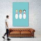 Bowling Dudes by Viktor Hertz on GIANT ART - white vector illustration