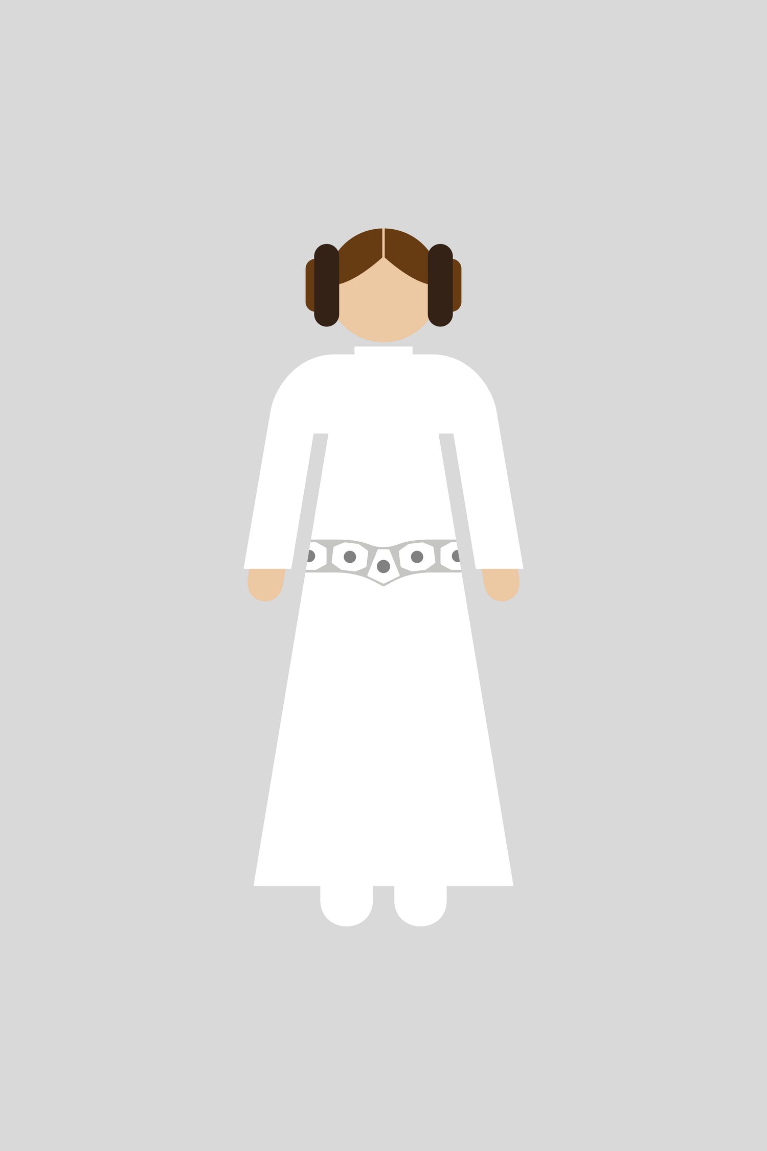 Leia 02 by Viktor Hertz on GIANT ART - white vector illustration