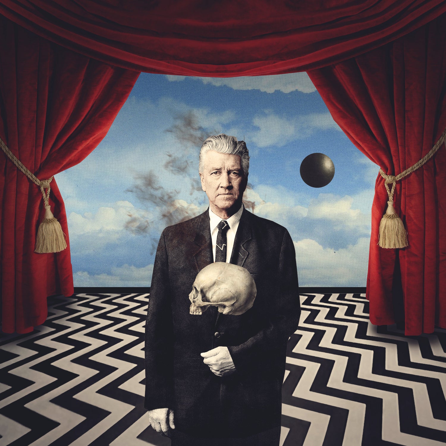 Lynch Vs Magritte by giuseppe conti on GIANT ART - black digital painting