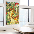 Abstract Marble Painting by Amir Faysal on GIANT ART - brown digital painting