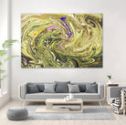 Abstract Marble Painting by Amir Faysal on GIANT ART - yellow digital painting