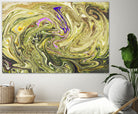 Abstract Marble Painting by Amir Faysal on GIANT ART - yellow digital painting