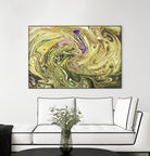 Abstract Marble Painting by Amir Faysal on GIANT ART - yellow digital painting