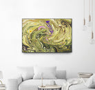 Abstract Marble Painting by Amir Faysal on GIANT ART - yellow digital painting