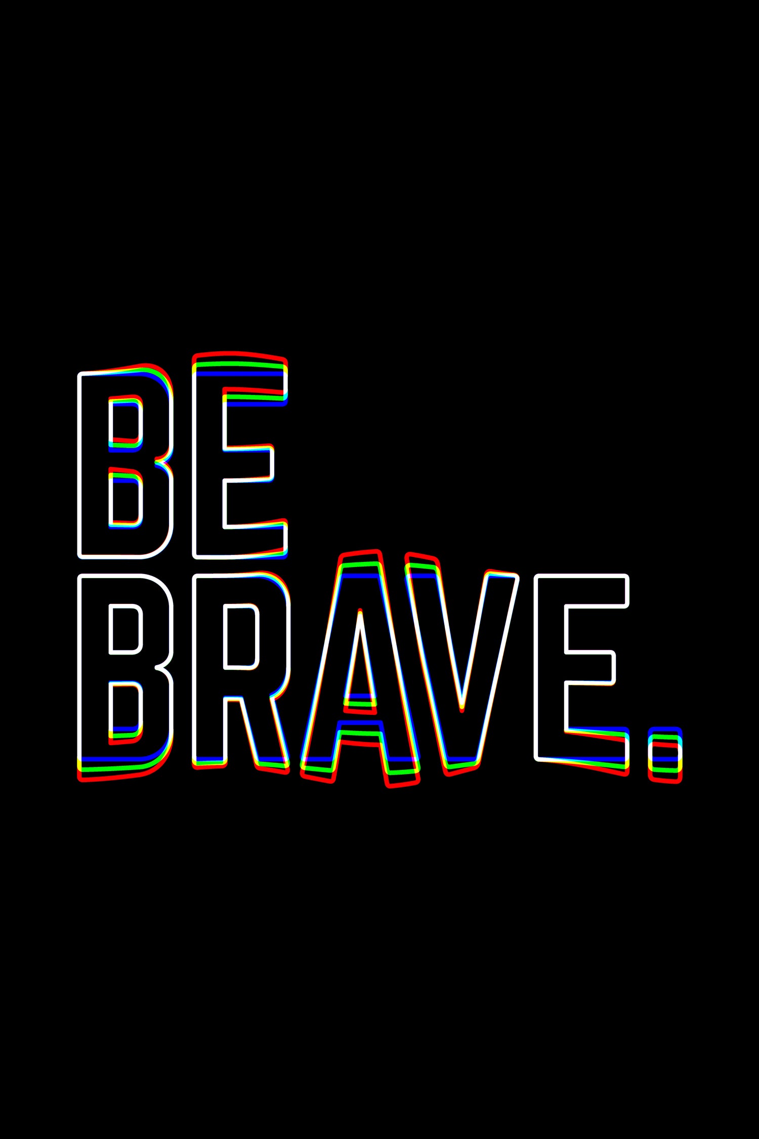 Be Brave by Afif Quilimo on GIANT ART - black digital painting