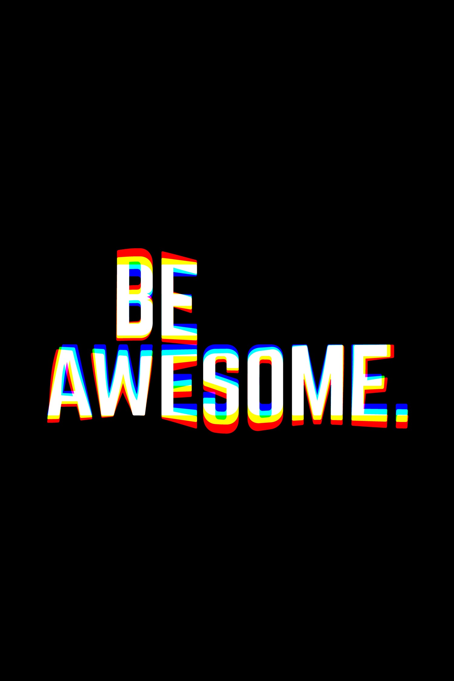 Be Awesome by Afif Quilimo on GIANT ART - black digital painting