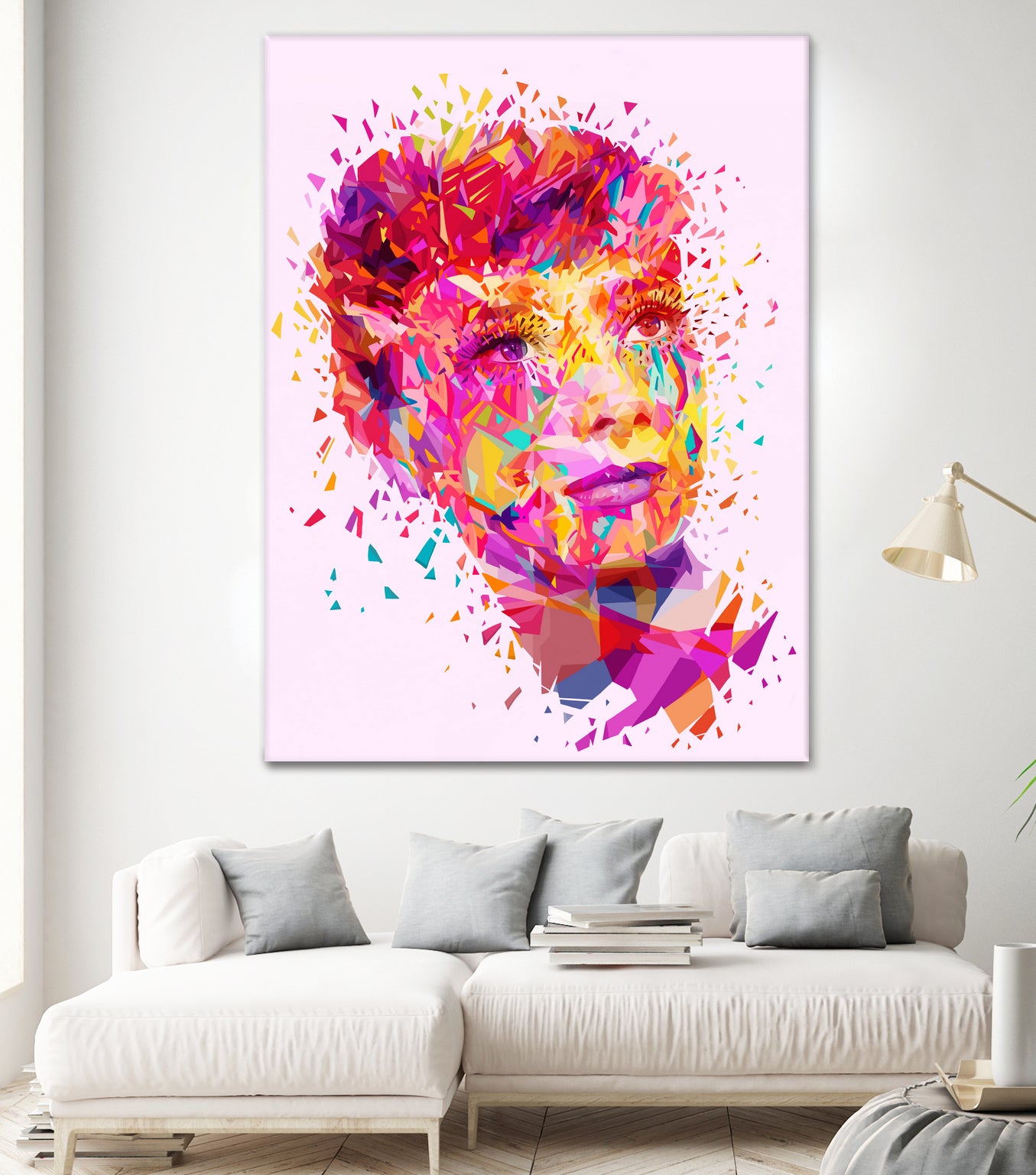 Audrey by Alessandro Pautasso on GIANT ART - pink digital painting