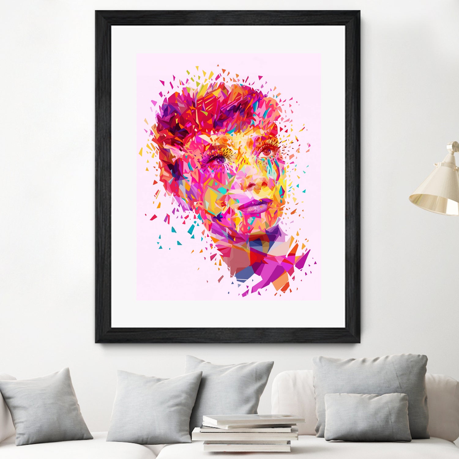 Audrey by Alessandro Pautasso on GIANT ART - pink digital painting