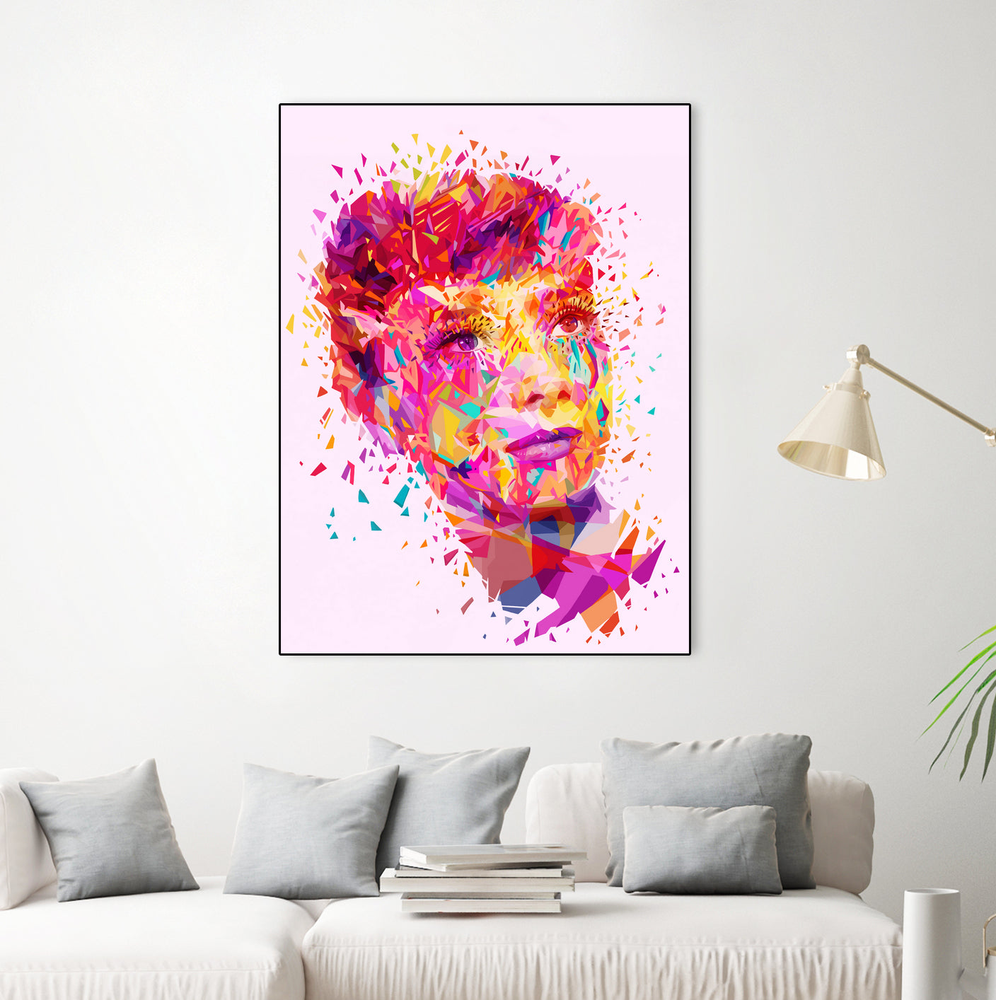 Audrey by Alessandro Pautasso on GIANT ART - pink digital painting