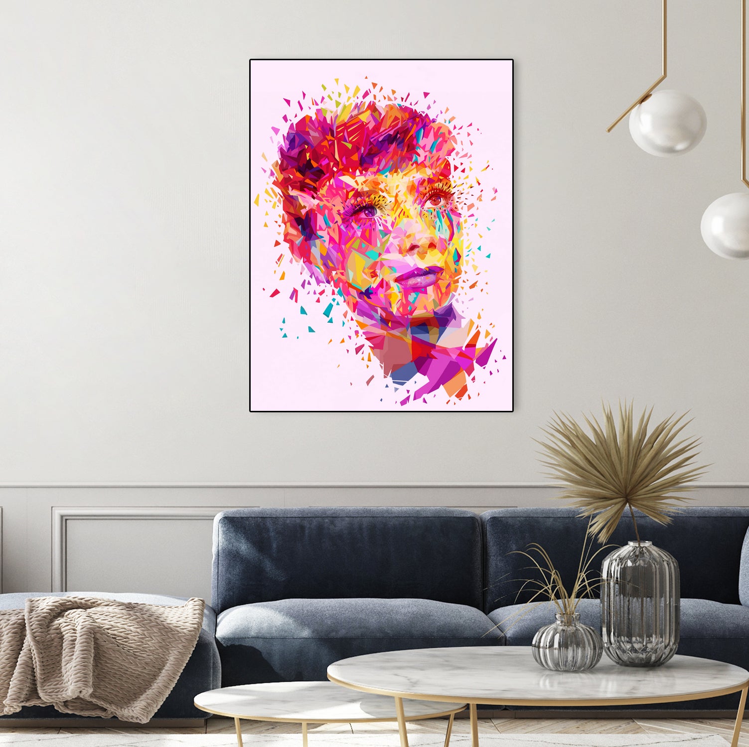 Audrey by Alessandro Pautasso on GIANT ART - pink digital painting