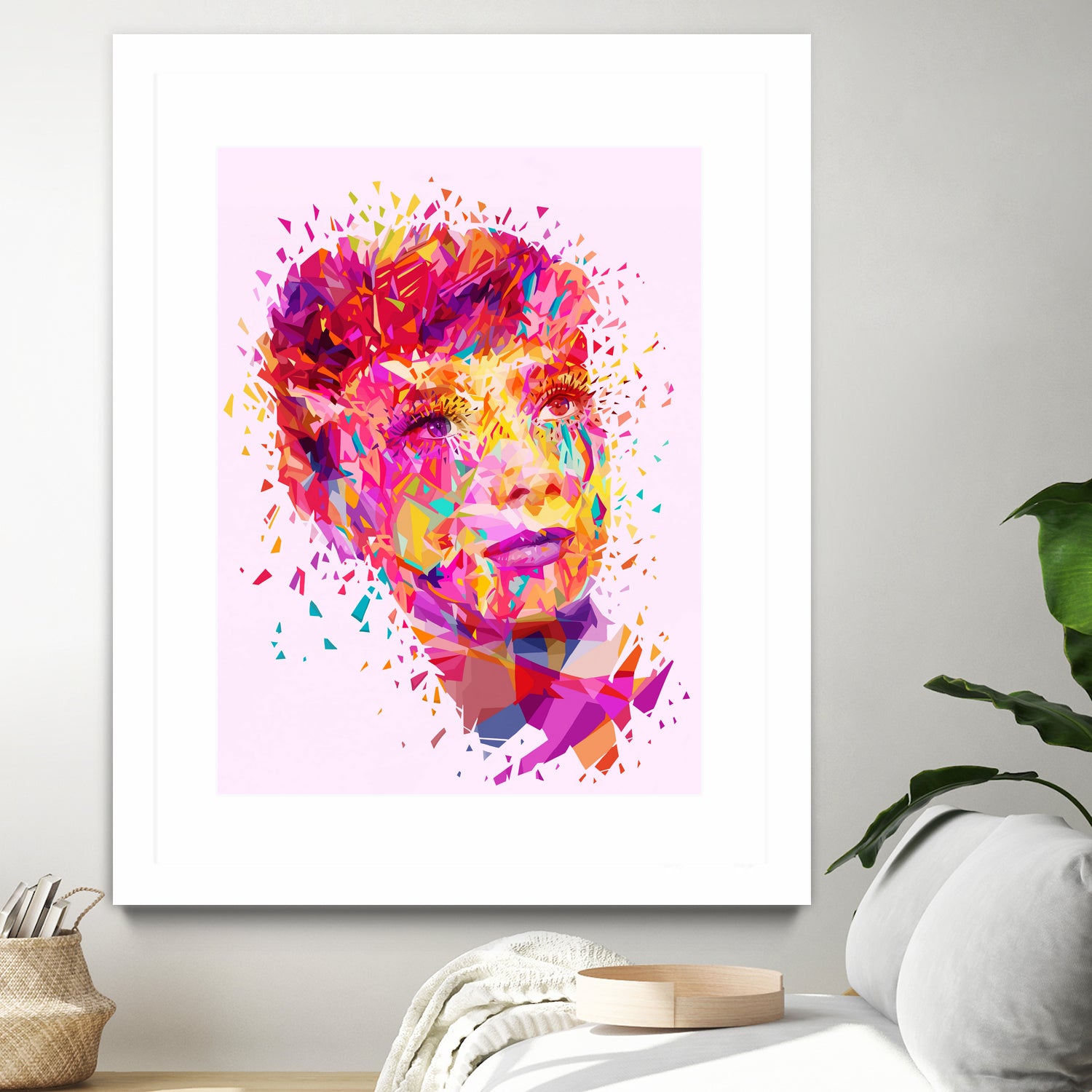 Audrey by Alessandro Pautasso on GIANT ART - pink digital painting