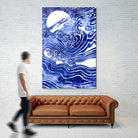 Churn The Deep by Stevyn Llewellyn on GIANT ART - blue mixed media