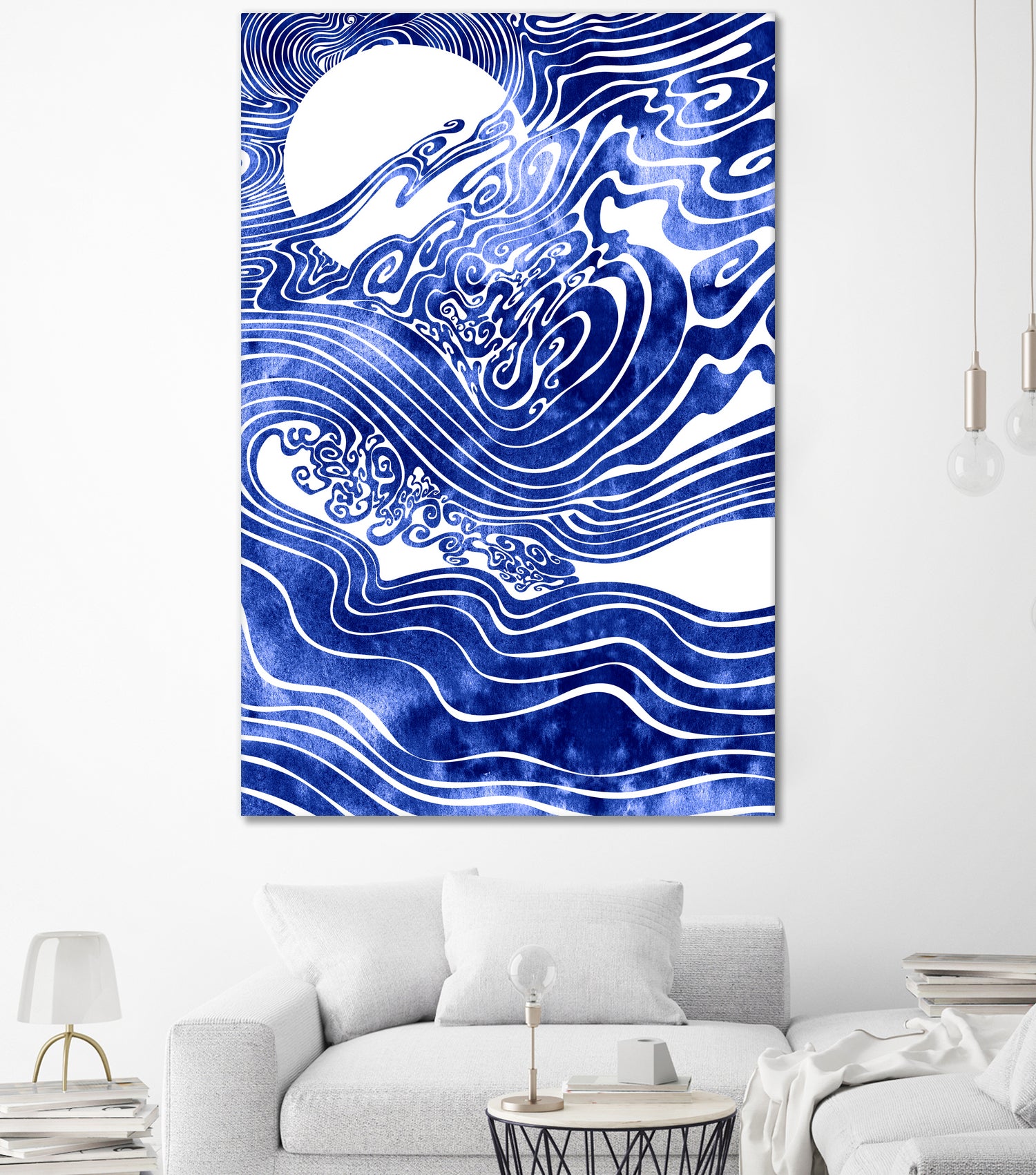 Churn The Deep by Stevyn Llewellyn on GIANT ART - blue mixed media