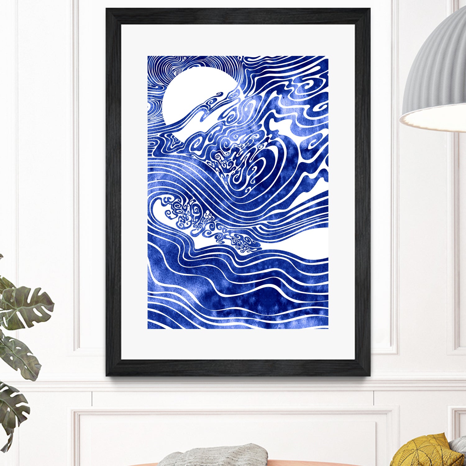 Churn The Deep by Stevyn Llewellyn on GIANT ART - blue mixed media