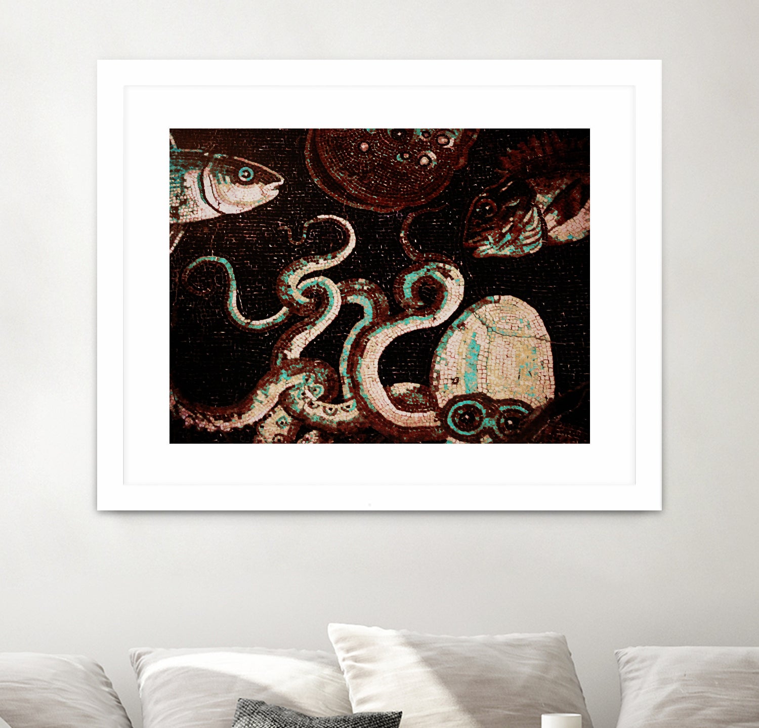 Old Time Octopus by Sharon Coty on GIANT ART - brown photo manipulation