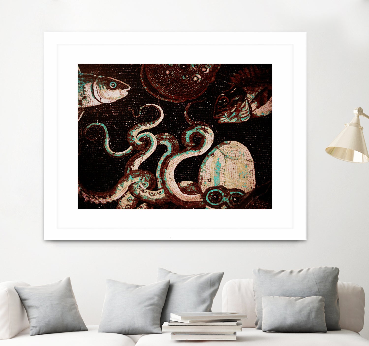 Old Time Octopus by Sharon Coty on GIANT ART - brown photo manipulation