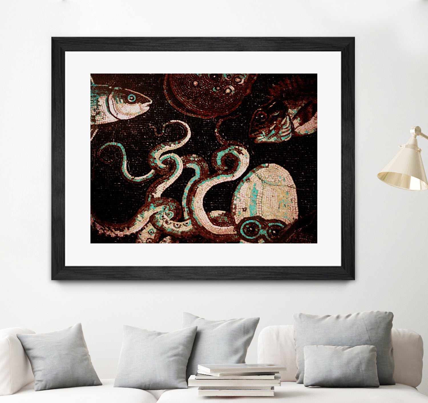 Old Time Octopus by Sharon Coty on GIANT ART - brown photo manipulation