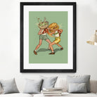 food fight by Alon Braier on GIANT ART - green mixed media