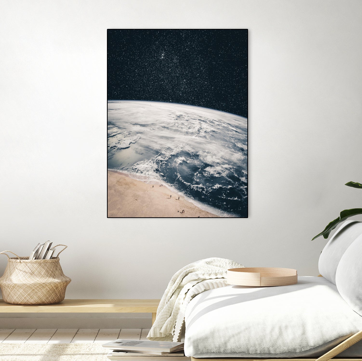 Walk on the beach by GEN Z by Rigaud Mickaël on GIANT ART - black photo illustration