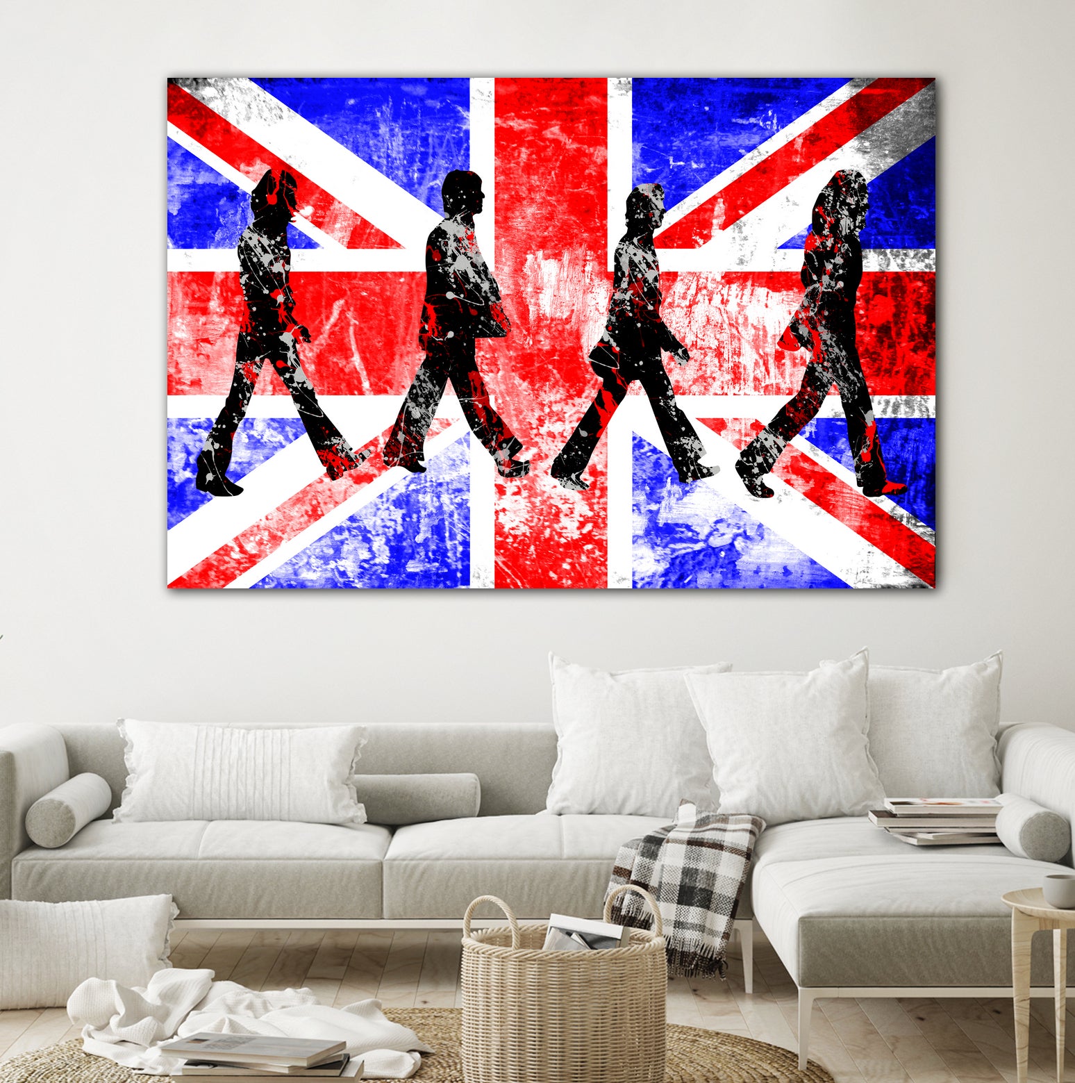 Beatles | Abbey Road | Pop Art by William Cuccio on GIANT ART - red digital painting