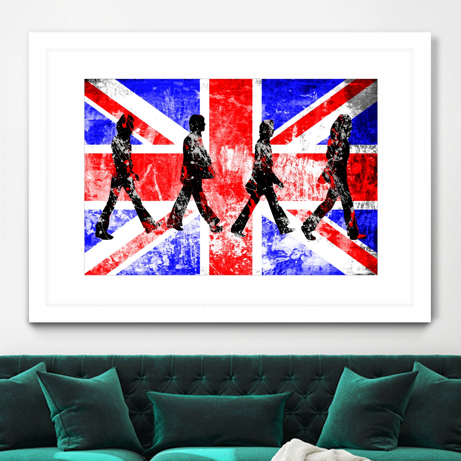 Beatles | Abbey Road | Pop Art by William Cuccio on GIANT ART - red digital painting