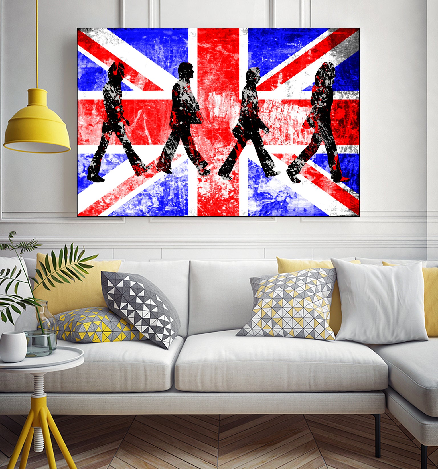 Beatles | Abbey Road | Pop Art by William Cuccio on GIANT ART - red digital painting