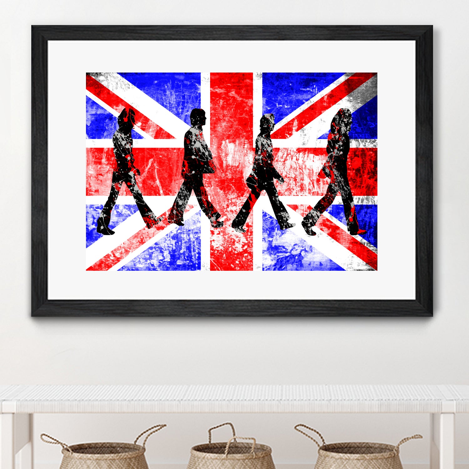 Beatles | Abbey Road | Pop Art by William Cuccio on GIANT ART - red digital painting