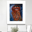 Lil Animal by Nick Beery on GIANT ART - orange mixed media