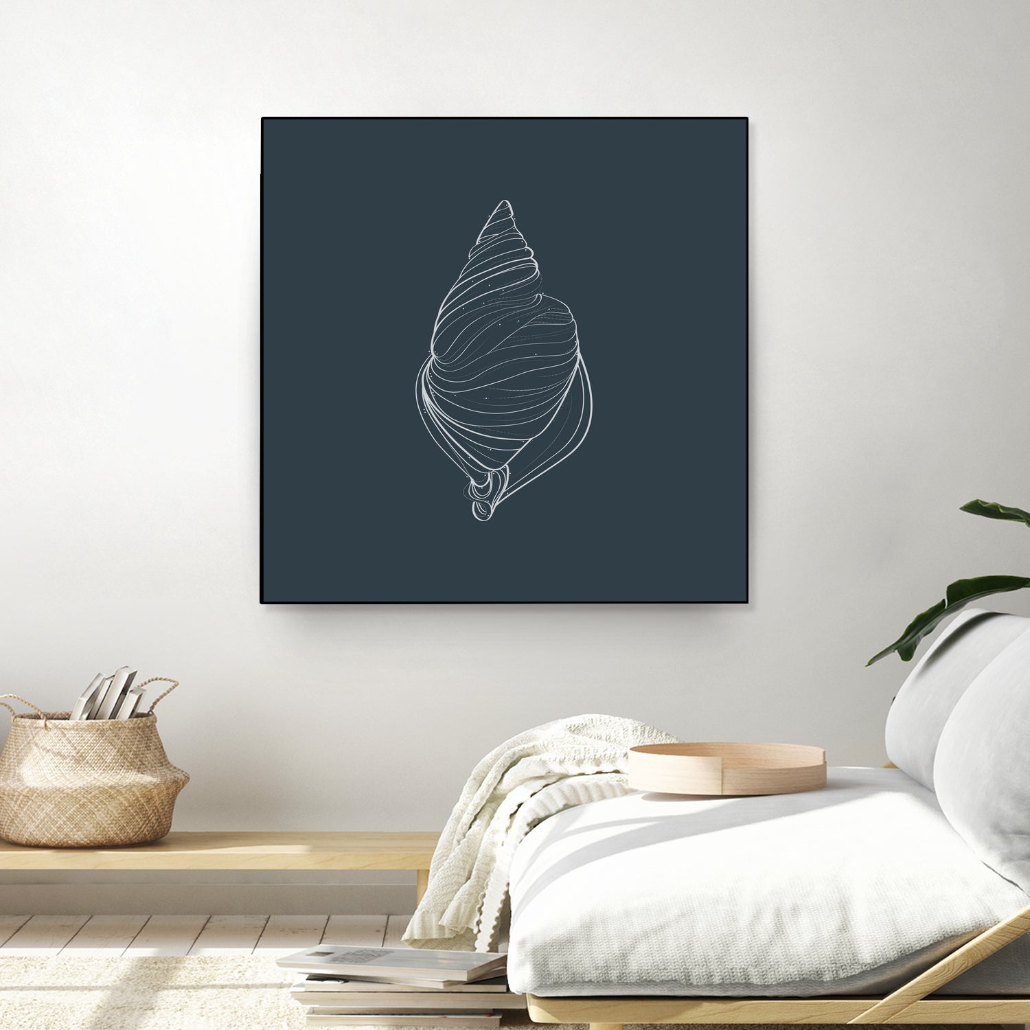 Shell by Alessandra Gagliano on GIANT ART - gray vector illustration