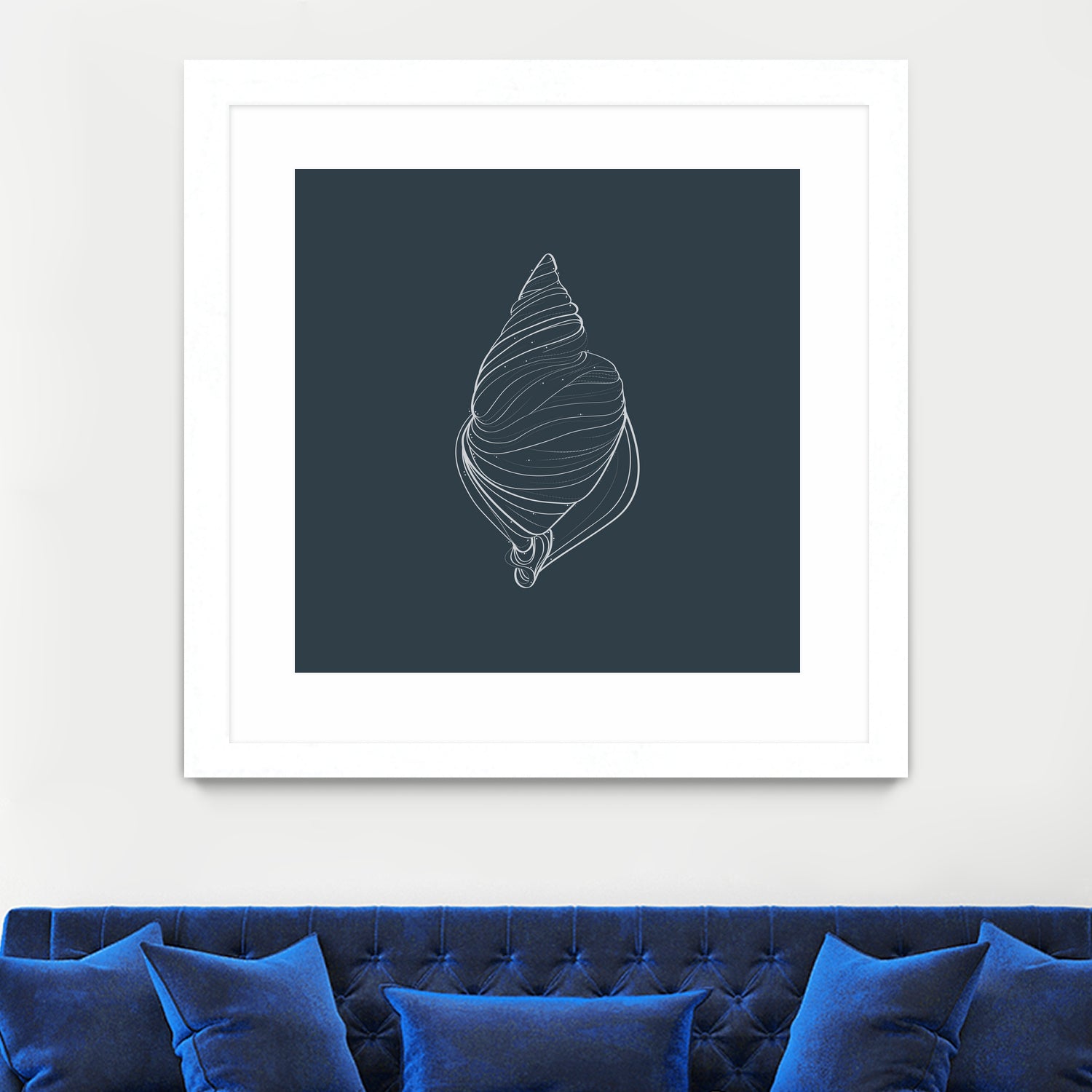 Shell by Alessandra Gagliano on GIANT ART - gray vector illustration