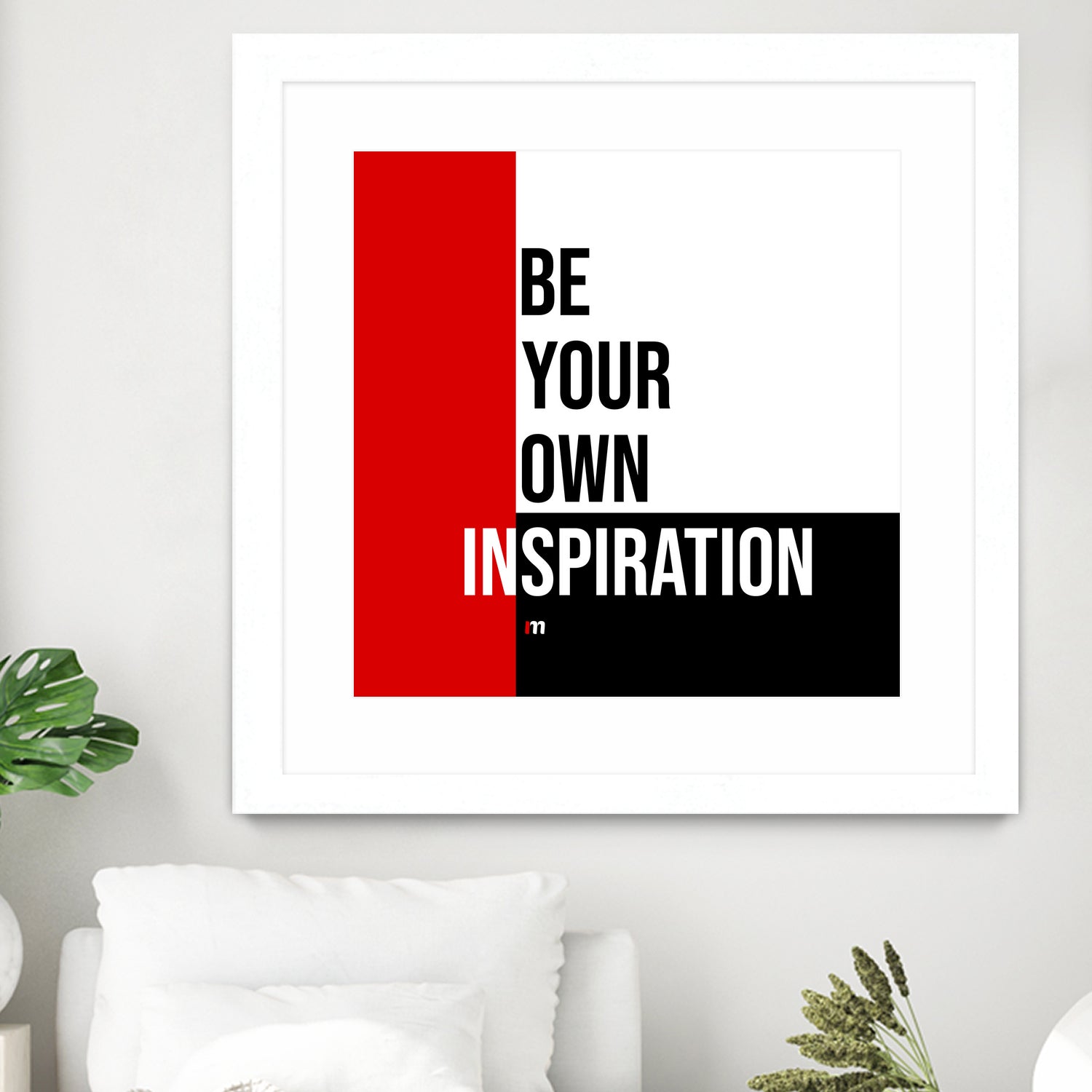 Your Inspiration by Mariana Angelova on GIANT ART - red typography