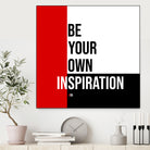 Your Inspiration by Mariana Angelova on GIANT ART - red typography