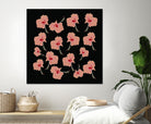 Delicate Hibiscus Flowers by Vanka Manitarka on GIANT ART - pink digital painting