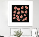 Delicate Hibiscus Flowers by Vanka Manitarka on GIANT ART - pink digital painting