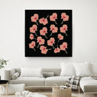 Delicate Hibiscus Flowers by Vanka Manitarka on GIANT ART - pink digital painting