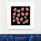 Delicate Hibiscus Flowers by Vanka Manitarka on GIANT ART - pink digital painting