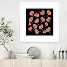 Delicate Hibiscus Flowers by Vanka Manitarka on GIANT ART - pink digital painting