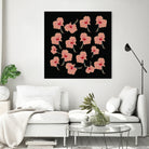 Delicate Hibiscus Flowers by Vanka Manitarka on GIANT ART - pink digital painting