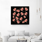 Delicate Hibiscus Flowers by Vanka Manitarka on GIANT ART - pink digital painting