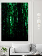 The Matrix Code by Nikita Abakumov on GIANT ART - black digital painting