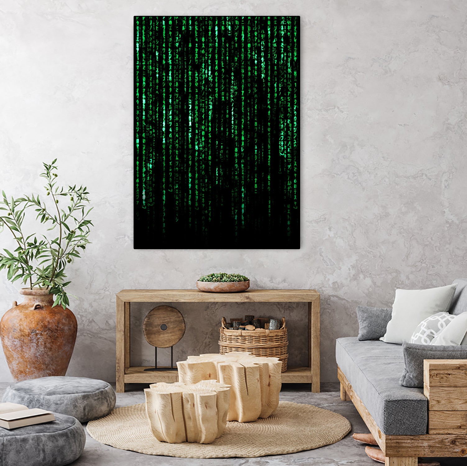 The Matrix Code by Nikita Abakumov on GIANT ART - black digital painting