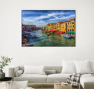 Grand Canal from Rialto Bridge by Darryl Brooks on GIANT ART - blue photo manipulation