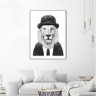 Sir Lion by Solti Balázs on GIANT ART - white digital drawing