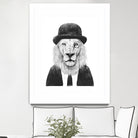 Sir Lion by Solti Balázs on GIANT ART - white digital drawing